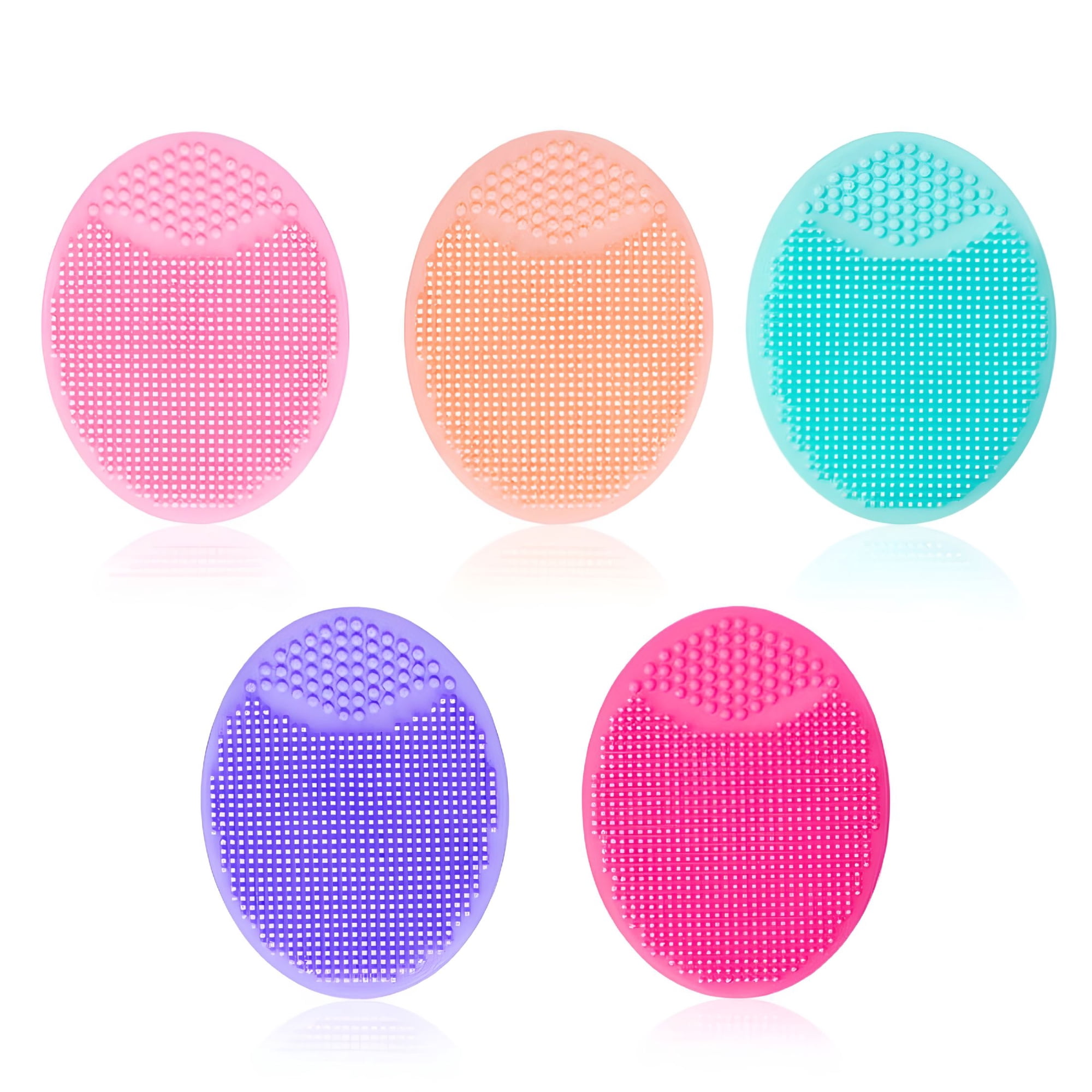 ACDANC 2026 New Baby Cradle Cap Brush,Silicone Massage Brush,Silicone Scrubbers Exfoliator Brush for Dry Skin,Cradle Cap and Eczema for Baby, Toddler, Infant Scalp Care, Bath (Multicolor，5Pcs）