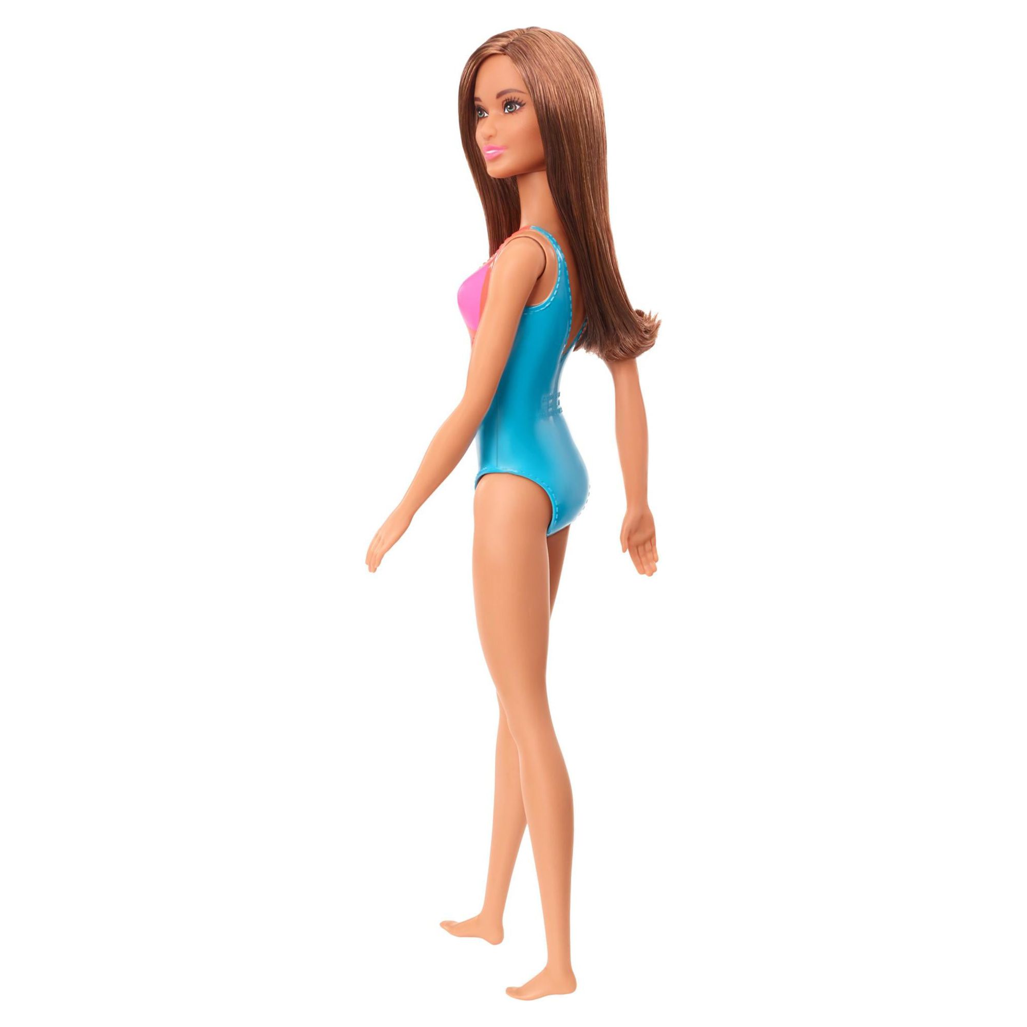 Barbie Doll, Brunette, Wearing Swimsuit, For Kids 3 To 7 Years Old, Brunette - image 4 of 6