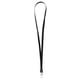 thumbnail image 2 of Correa de cuello de cordón de cuero PU unisex con clip de langosta de metal fuerte para tarjetas de identificación Negro Colcomx Cordones con clip, 2 of 8
