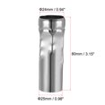 thumbnail image 3 of Uxcell 3 Inch Tall E14 Iron Candle Shape Socket Covers for Chandelier Silver 10 Count, 3 of 7