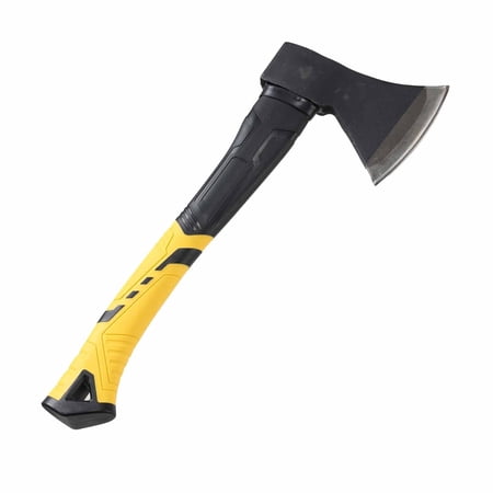 LCOKEIY Chopping Axe Hand Axe Camp Hatchet for Splitting Kindling and Chopping Branches Wood Chopping Axe with 15.6-in Non-Slip Handle
