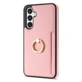 thumbnail image 6 of Feishell for Samsung A14 5G Wallet Case with Card Holder, 360°Rotation Ring Holder Kickstand, Premium PU Leather RFID Blocking Card Pocket Protective Cover for Samsung Galaxy A14 5G, Pink, 6 of 9