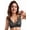 Gray Leopard, variant on Women's Deep V Bras Leopard Print Seamless Wireless Full Coverage Comfort Bra Big Gray Leopard L