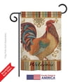 thumbnail image 2 of Breeze Decor BD-FA-G-110127-IP-BO-D-US18-WA 13 x 18.5 in. Welcome Rooster Nature Farm Animals Impressions Decorative Vertical Double Sided Garden Flag, 2 of 4
