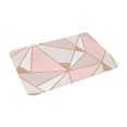 Geometric Wallpaper Rose Gold Doormat Bath Mat NonSlip Floor Mat