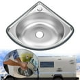 thumbnail image 7 of Rv Kitchen Sink Steel Bathroom Sink Camping Steel Single Sink Bar Small Car ,Durable Material, 7 of 7