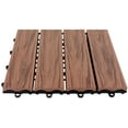 thumbnail image 5 of EMSCO Group Interlocking Wood Floor Tiles - 12" x 12" Paver - Grey Wood - 12/pk, 5 of 5