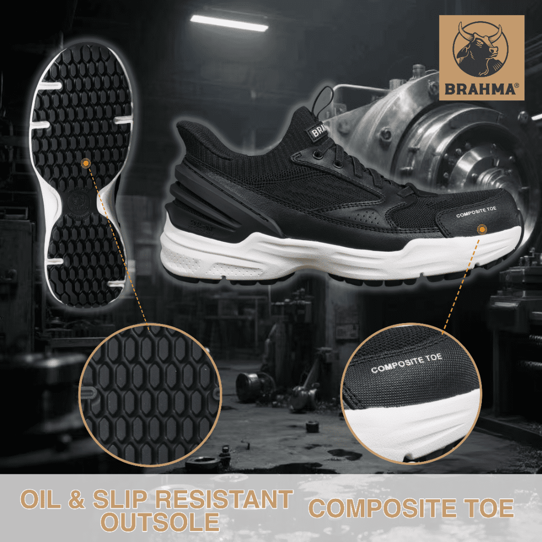 Brahma Women's Composite Toe Coil On Work Shoes