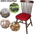 thumbnail image 2 of Dining Room Chair Cushions with Ties - Thick Memory Foam Indoor Seat pad,Dining Room Cushion with Machine Washable Cover [15 X 15 X 2 Inches] - Red, 2 of 7