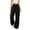Black, variant on Athletic Cargo Pants for Women Elastic Waist Drawstring Loose Fitted Breathable Outdoor Hiking Activewear Pants(XL,Light Blue)