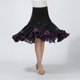 thumbnail image 2 of Salón De Baile Flamenco Baile De Vals Falda De Columpio Grande Traje Moderno Con Lentejuelas Púrpura Sunnimix Vestido de baile latino, 2 of 8