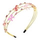 thumbnail image 1 of mokkia Diadema para Mujer, Cinta Rosa, Accesorios para el Cabello, Diadema para Concientización sobre el cáncer de Mama, Diadema con Diamantes de imitación, Trajes para sobrevivientes del cáncer de Ma, 1 of 5