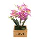 thumbnail image 1 of Artificial de madera en maceta Bonsai Faux flor planta Home Office Decor (púrpura), 1 of 7
