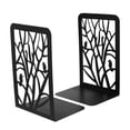 thumbnail image 3 of 2pcs Black Metal Bookends for Home Use Heavy Duty Book Holder Keeps Books Tidy, 3 of 6
