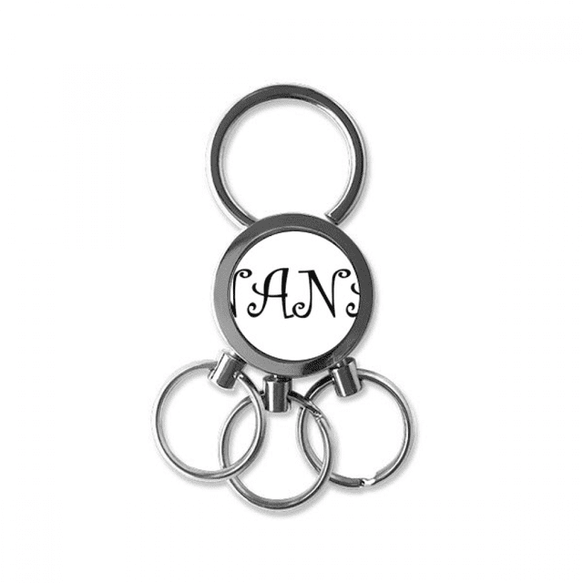 Porte-clés en Métal Inoxydable Motif Cadeau nana Lettres Grand-Mère