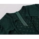 thumbnail image 4 of Vintage Women Ladies Polka Dot Long Sleeve Lace Up Casual Ruffle A-line Dress, 4 of 5