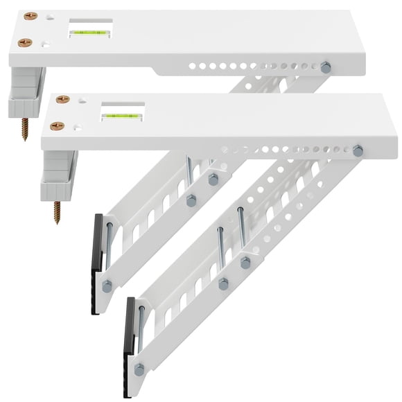 LuckIn Air Conditioner Support Bracket, Heavy Duty Window AC Bracket Universal Fit for 5,000-12,000 BTU AC Units, Holds Up to 85lbs, Adjustable Exten