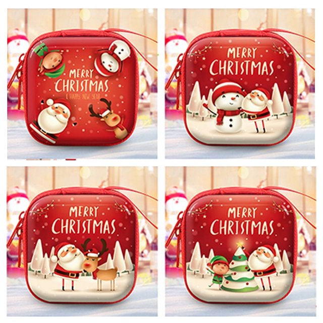 Regalo de Navidad para niños, monedero, pequeño regalo para niños de escuela primaria, caja de dulces de Navidad para guardería