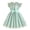 Green, variant on HAOTAGS Girls Floral Dresses Size 7,Fashionable Flutter Sleeves Summer Casual Princess Dress with Belt Red