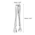 thumbnail image 2 of Serving Tongs, 2pack 6 Inch - Stainless Steel Ice Tongs, Mini Sugar Tongs for Dessert, Bar, Tea Parties (Silver), 2 of 5