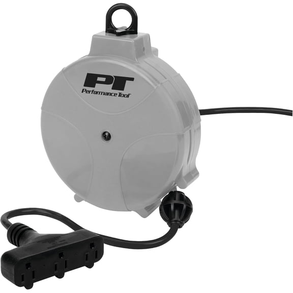FANHAO W2275 20' 18GA Retractable Cord Reel with Spring Loaded Auto-Rewind