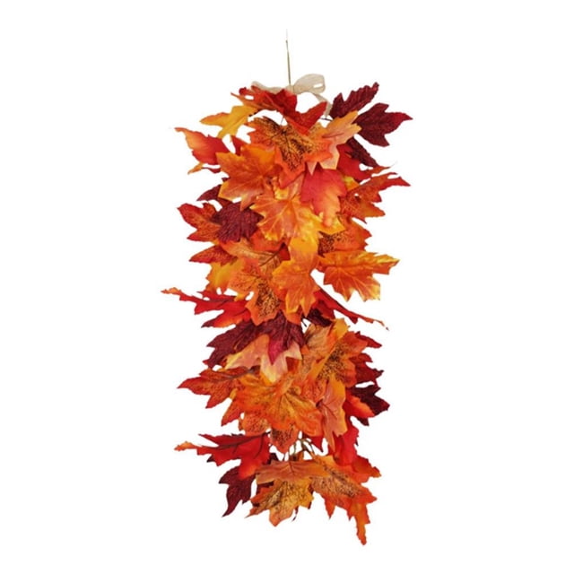Artificial Fall Maple Leaves Wall Hanging Plants for Thanksgiving Holiday Home Outdoor Decor