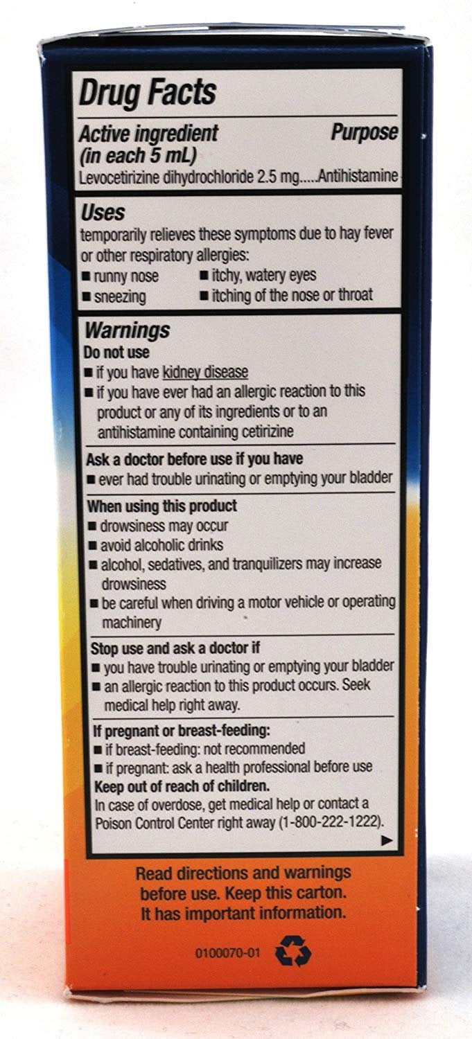 2 Pack Xyzal Children's Oral Solution, 5 Ounce