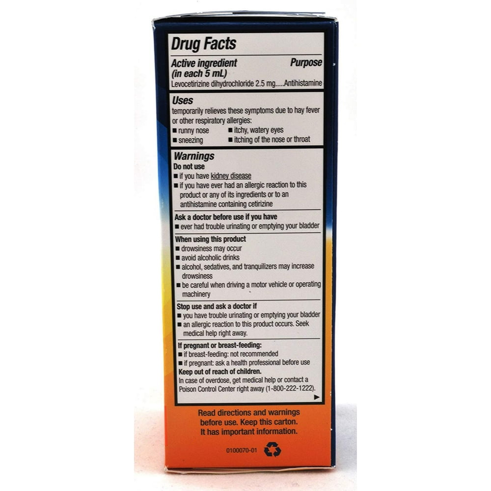 2 Pack Xyzal Children's Oral Solution, 5 Ounce