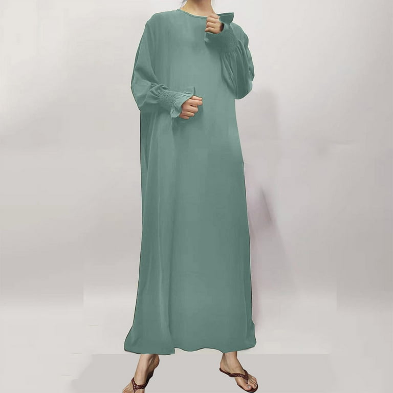 mint green muslimah dress Elizabeth K GL2280 - Long Mermaid Dress main image 1