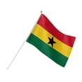 thumbnail image 2 of Ghana Stick Flags 5.5x8.2 Inch, 6 Pack Handheld Mini Flags for African Heritage Events & Sports Supporters, 2 of 8