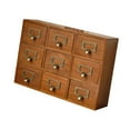 thumbnail image 4 of Esquirla Drawer Organizer with 9 Drawers Organization Rustic Dresser Wooden Storage Box for Entryway NightStand School Vanity Bathroom, 4 of 8