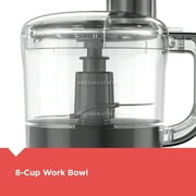 Black+Decker 3-in-1 Easy Assembly 8-Cup Food Processor, Black, FP4150B