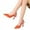 Orange, variant on 2024 New Elevated Temperament Pointed Single Sandals Slim Heels Women's Shoes Orange Sandals for Women