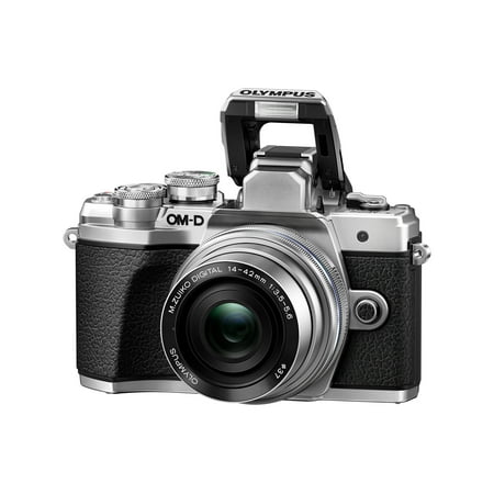 Olympus OM-D E-M10 Mark III Mirrorless Micro Four Thirds Digital Camera with 14-42mm EZ Lens (Silver)