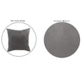 thumbnail image 3 of Fundas de almohada de terciopelo Funda De Almohada De Terciopelo Suave Funda De Almohada De Tiro De Color Sólido Gris-45x45cm Magideal Fundas de almohada de terciopelo, 3 of 7
