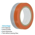 thumbnail image 3 of Unique Bargains 32.8Ft Tennis Racket Badminton Racquet Grip Finishing Tapes, Silver/Orange 6 Pack, 3 of 5
