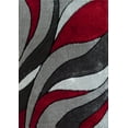 thumbnail image 2 of Wave Design Shag  Area Rug, 2 of 3