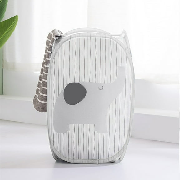 AZXY Pop Up Hamper,Collapsible Laundry Basket with Handles,Mesh Laundry Basket Large Tall,Foldable Dirty Clothes Hampers