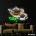 thumbnail image 3 of Craftnamesign Tea Neon Sign Wall Art Decor for Coffee Shop Home Bar Party Wedding, 3 of 4