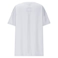 thumbnail image 5 of Krdevn Women's Casual Loose Fit Patch Back Design Short Sleeve Round Neck T Shirt Comfortable Pure Color Blouse Top for Daily Wear,Women's Tops, Tees & Blouses,Size:M, 5 of 7