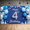 thumbnail image 5 of Colorful Balloons Birthday Banner Decorative Design Happy Birthday Event Decoration Backdrop for Kids Party Indoor Celebration Photography, 5 of 8