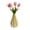 Yellow Green, variant on bestolf Striped Ceramic Vase, Vertical Stripe Decorative Flower Vase, Hand-Painted Small Bud Vase for Living Room, , Dining Room, Shelf (Pink )
