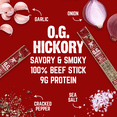 thumbnail image 4 of Righteous Felon Grass-Fed Meat Sticks - Low Sugar, High Protein Beef - OG Hickory, 6 pack, 4 of 7