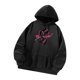 thumbnail image 4 of Sudaderas con capucha para mujer, ropa deportiva informal negra, ropa de calle elegante para otoño e invierno SG, 4 of 8