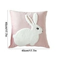 thumbnail image 3 of Btomtd 17.7x17.7 in Rose Embroidery Throw Pillow Cover Decorative Pillowcase Cushion Cover for Couch Sofa Home Bedroom Living Room Pillow Case, B, 3 of 6
