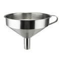 thumbnail image 2 of Stainless Steel Wide Mouth Kitchen Funnel for Large Cooking Oil Strainer Filter Tool, 2 of 5