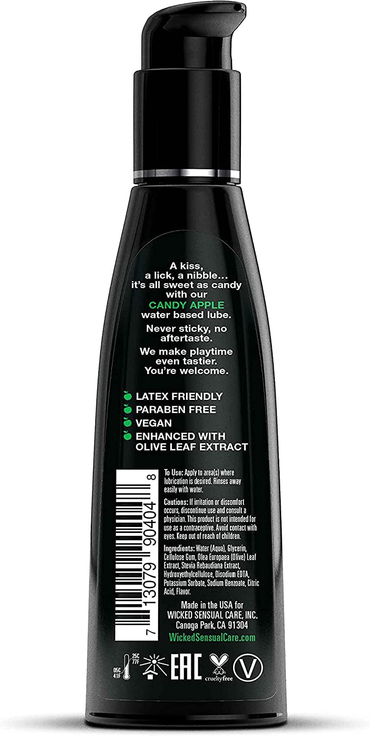 Wicked Aqua Strawberry Flavored Lubricating Gel, Water Based, 4 oz, Latex  Friendly, Paraben-Free - Walmart.com