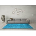 thumbnail image 3 of Ahgly Company Indoor Square Persian Light Blue Bohemian Area Rugs, 3' Square, 3 of 4