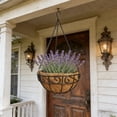 thumbnail image 4 of Hanging Flower Pot Basket, Decorative Hanging Planter for Indoor Outdoor Use, Sturdy Garden Hanging Basket for Flowers Greenery, Perfect for Balcony Patio and Home Garden Decor, 10*4.7in, C, 4 of 6