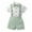 Green_1, variant on Swuxness Boys 2 Piece Suits Summer Casual Short Sleeve Shirt Short Pants Formal Outfits
